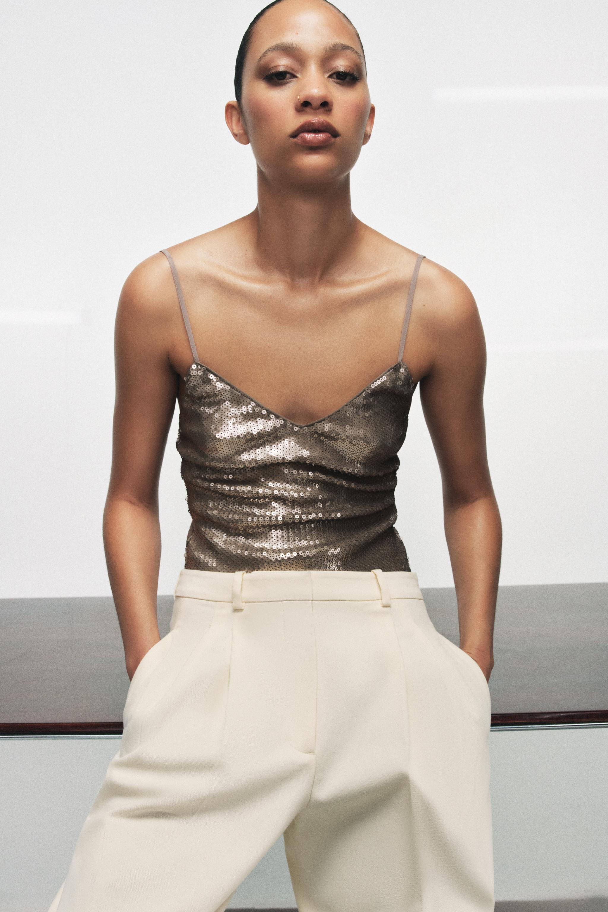 ZW COLLECTION SEQUIN BODYSUIT